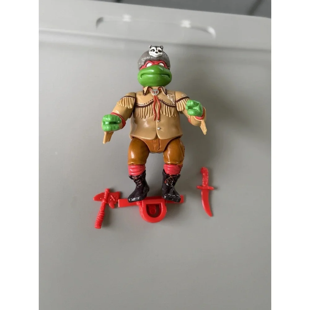 Vintage 1992 TMNT  Sewer Scout Raph W/ 3 Accessories